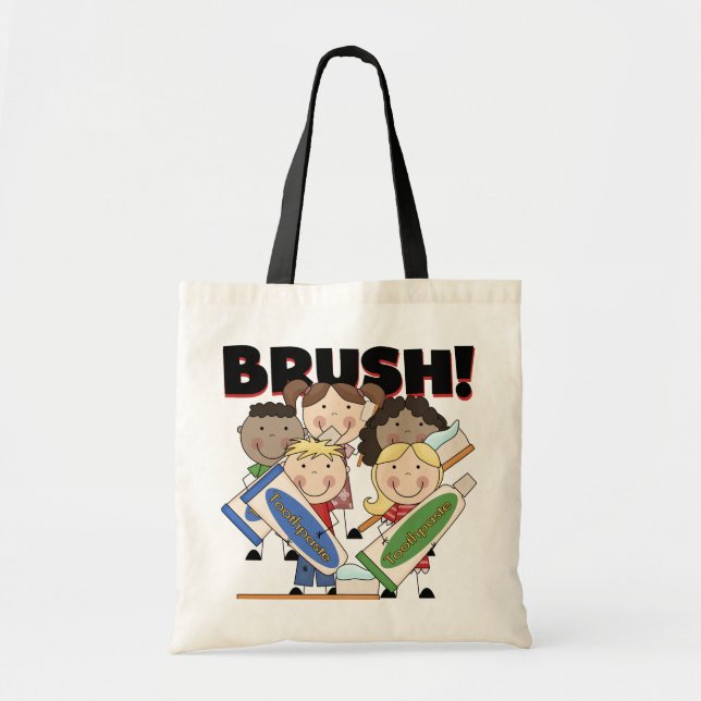 Bürsten Sie Ihre Zahn-T - Shirts und Geschenke Tragetasche (Vorne)