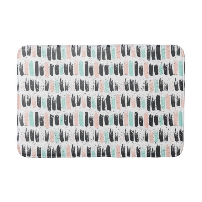 Bürsten u. Tinten-Anschlag-Muster Badematte (Vorderseite)