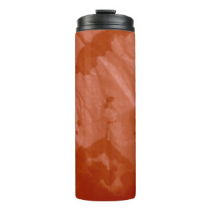 Bürstengraffiti. Tie-Dye-Shirt. Creme-Wasserfarbe Thermosbecher
