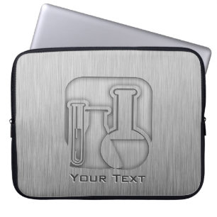Bürstenmetall-Look Chemie Laptopschutzhülle