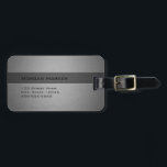 Bürstenstahl Zwei Shades Gepäckanhänger<br><div class="desc">Bürstenstahl Zwei Shades</div>