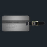 Bürstenstahl Zwei Shades Gepäckanhänger<br><div class="desc">Bürstenstahl Zwei Shades</div>