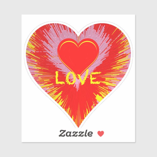 Bursting Heart Aufkleber (Blatt)