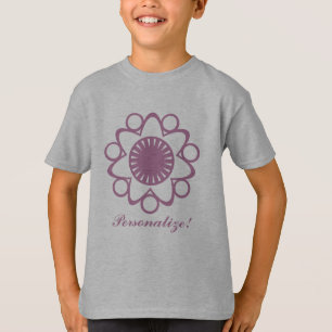 Bursting mit Life Flower Girl's T-Shirt, Lavendel T-Shirt