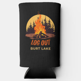 Burt Lake Michigan Lagerfeuer Selters Dosenkühler