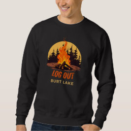 Burt Lake Michigan Lagerfeuer Sweatshirt