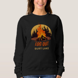 Burt Lake Michigan Lagerfeuer Sweatshirt