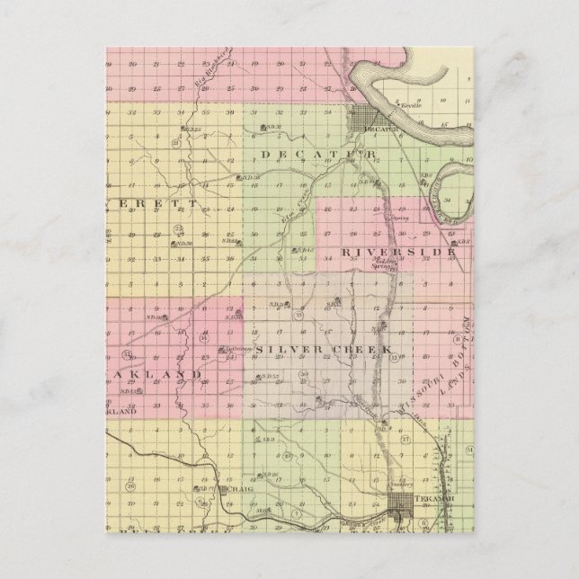 Burt Landkreis, Nebraska Postkarte (Vorderseite)