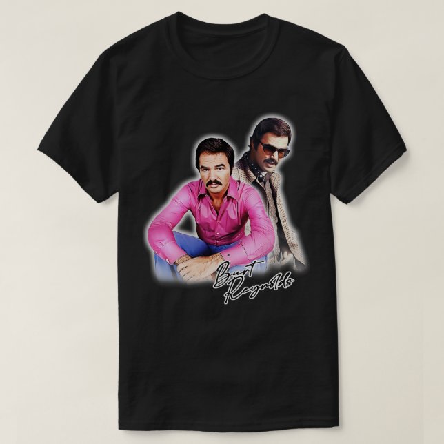 Burt Reynolds Retro 70er Style T-Shirt (Design vorne)
