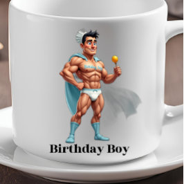 BURTHDAY BOY Lustiges Geschenkbüro Kaffeetasse