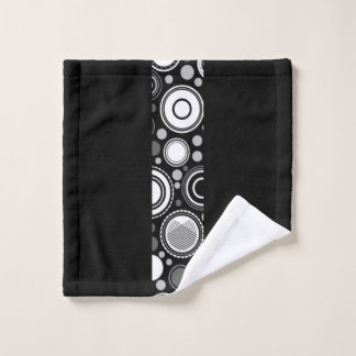Burton Family Collection Black Grey White  Badhandtuch Set