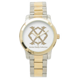 Burton Family Collection Oversized Two-Tone Armbanduhr