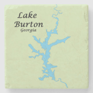 Burton-See, Georgien, Karte Untersetzer