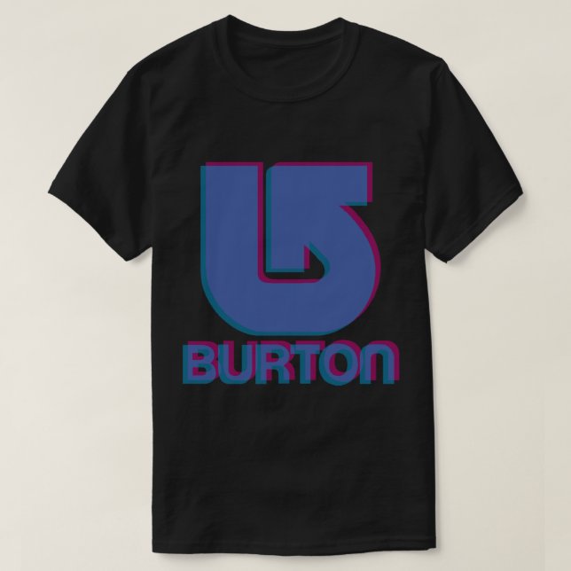 Burton Snowboards Logo 3D Sticker T-Shirt (Design vorne)