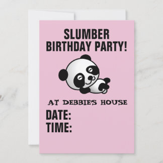 BURTSTAG-PARTEI PANDA BEAR-INVITATIONEN EINLADUNG