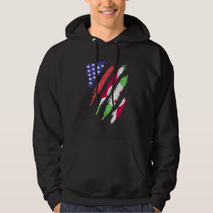 Burundi Amerikanischer Patriot Gewachsenes Herz Fl Hoodie