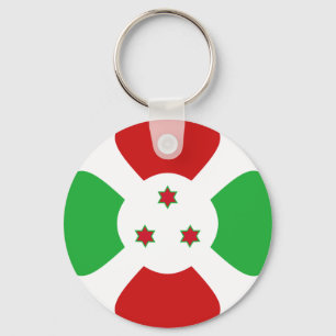 Burundi Fisheye Flag Schlüsselanhänger
