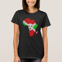 Burundi Flag Afrika Kontinentale Silhouette Gesche