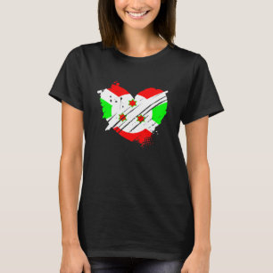 Burundi Flag I Liebe Burundi Es ist in meinem DNS  T-Shirt