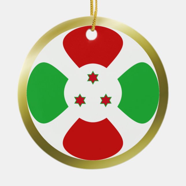 Burundi Flag Ornament (Vorne)