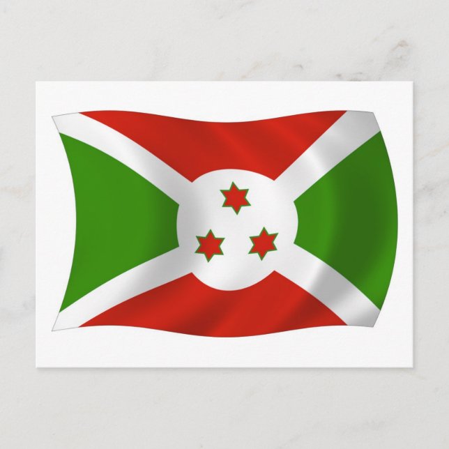 Burundi Flag Postkarte (Vorderseite)