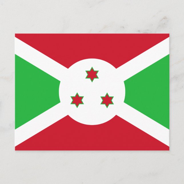 Burundi Flag Postkarte (Vorderseite)
