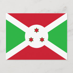 Burundi Flag Postkarte