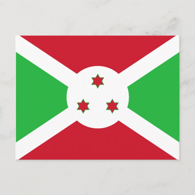 Burundi Flag Postkarte (Vorderseite)