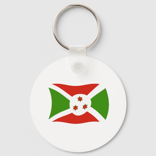 Burundi Flag Schlüsselanhänger (Vorderseite)