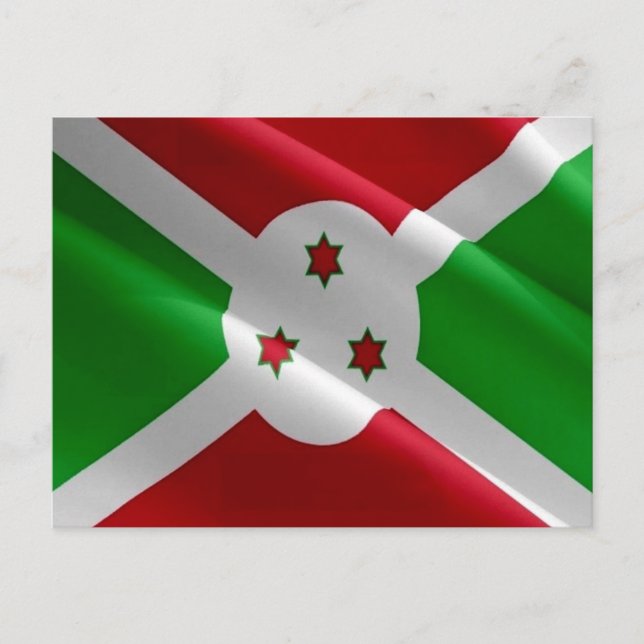 Burundi - Flag Wave - Postkarte (Vorderseite)