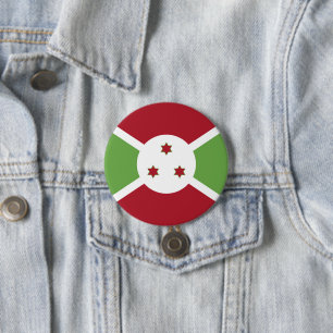 Burundi-Flagge Button