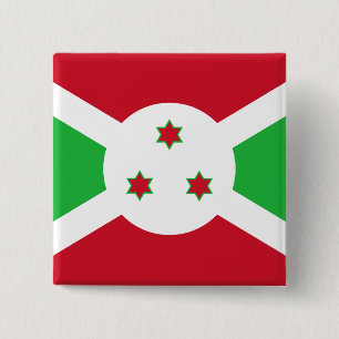 Burundi-Flagge Button