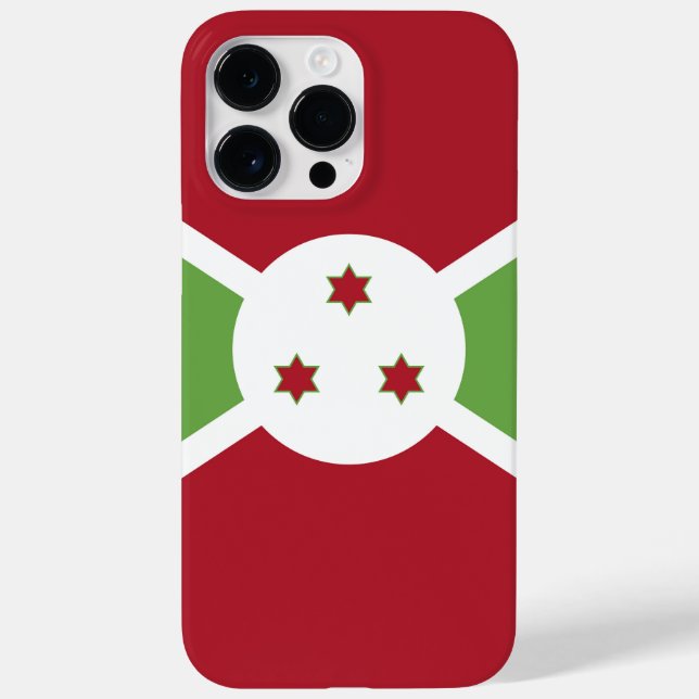 Burundi-Flagge Case-Mate iPhone 14 Pro Max Hülle (Rückseite)