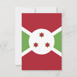 Burundi-Flagge Dankeskarte