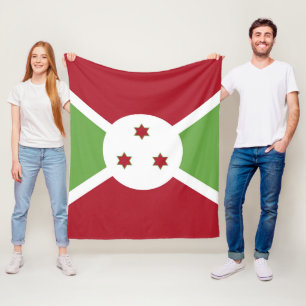 Burundi-Flagge Fleecedecke