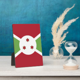 Burundi-Flagge Fotoplatte