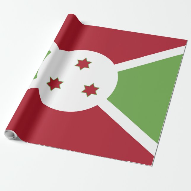 Burundi-Flagge Geschenkpapier (Ungerollt)