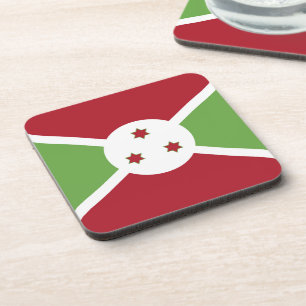 Burundi-Flagge Getränkeuntersetzer