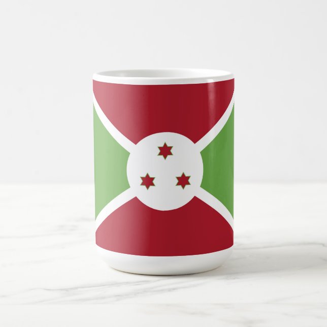 Burundi-Flagge Kaffeetasse (Mittel)