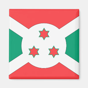 Burundi-Flagge Magnet