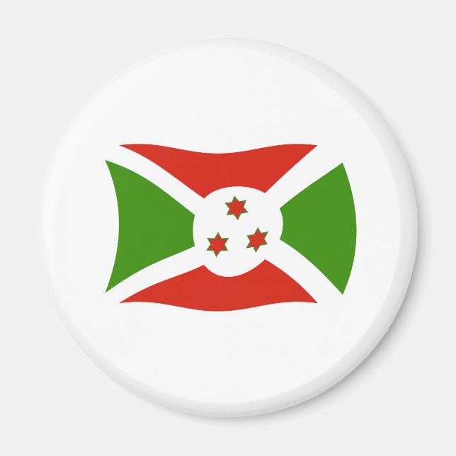 Burundi-Flagge-Magnet Magnet (Vorne)