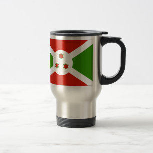Burundi-Flagge Reisebecher