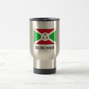Burundi-Flagge Reisebecher