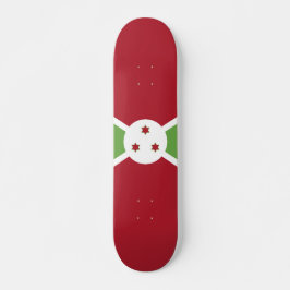 Burundi-Flagge Skateboard
