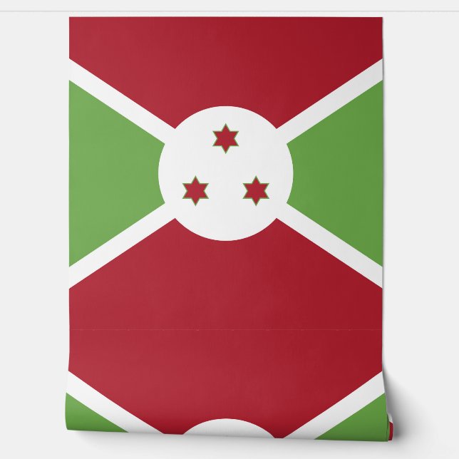 Burundi-Flagge Tapete (Abrollen)