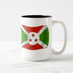 Burundi-Flagge Tasse