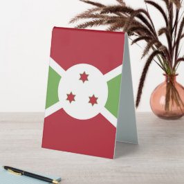 Burundi-Flagge Tischaufsteller
