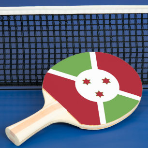 Burundi-Flagge Tischtennis Schläger