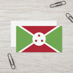 Burundi-Flagge Visitenkarte