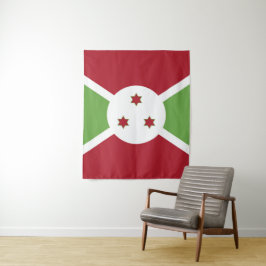 Burundi-Flagge Wandteppich
